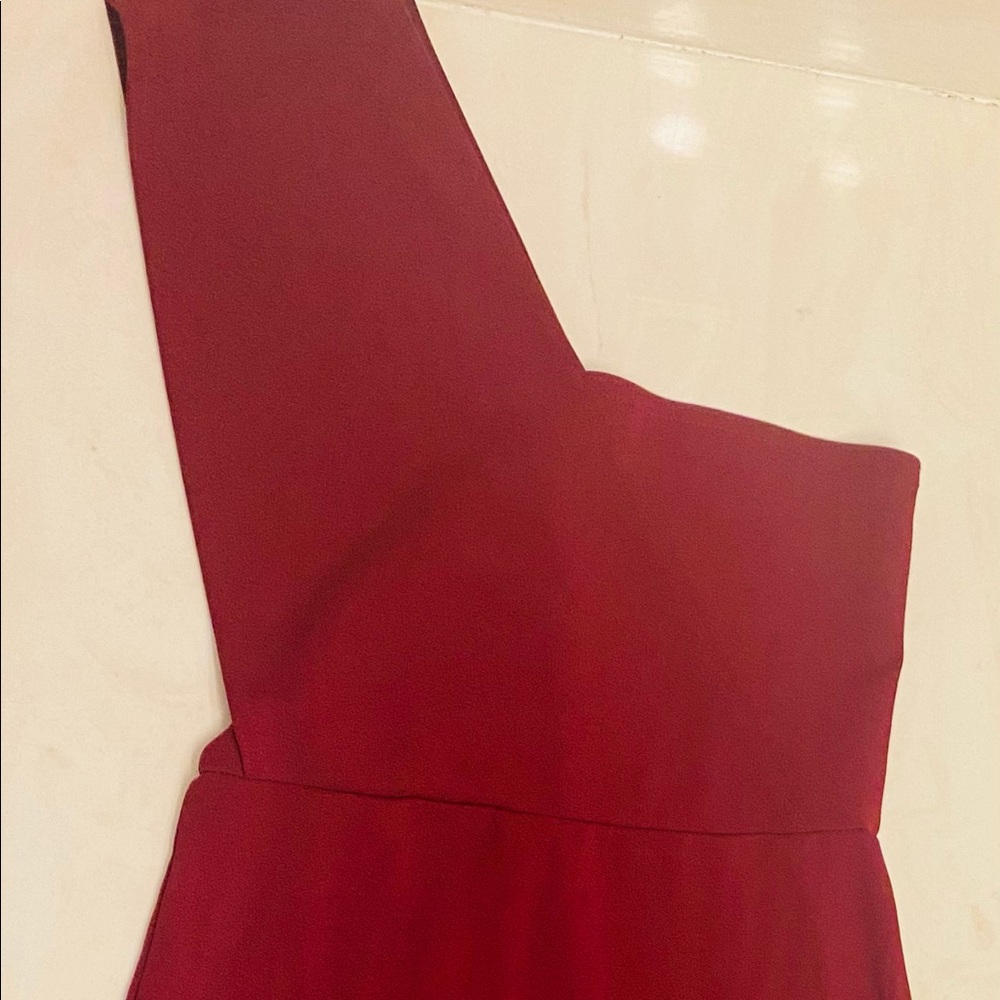 Knee-length/One shoulder dress